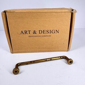 Art & Design Brass Cabinet Drawer Pulls Hardware Lot New Open Box Missing 2